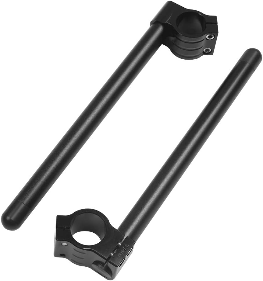 Motorcycle 7/8'' Handlebar Clip On 35MM Fork Tube Bar Compatible with Handlebar Cafe Racer Harley Honda Motorcycle