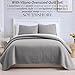 Southshore Fine Living, Inc. Quilted Summer Comforter, King Size Quilt Bedding Set, Soft Brushed Lightweight Bedspread, Pet Hair Resistant, California/King Quilt Coverlet Set with 2 Shams, Steel Grey