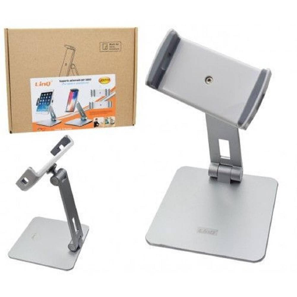 Trade Shop - Staffa Universale Supporto da Tavolo in Alluminio per Smartphone Tablet J3211