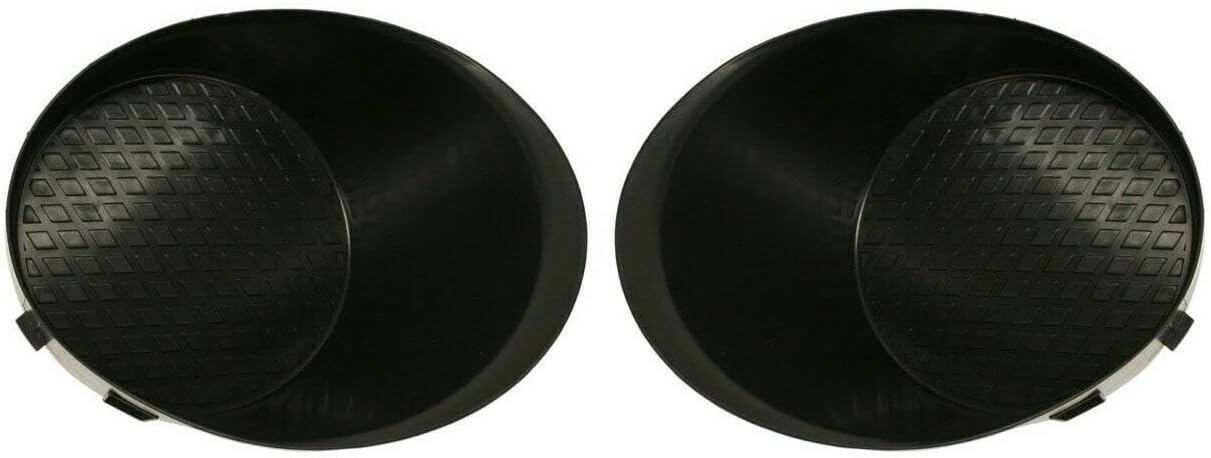 DAT AUTO PARTS Front Right Passenger & Left Driver Side Pair Bumper Fog Light Hole Cover Replacement for 2007-2013 Toyota Tundra Black Textured TO1038117 TO1039117 521270C040 521280C040