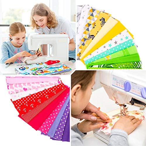 Amilian Zestaw: 20 sztuk po ok. 30 x 25 cm tkanina bawełniana, towar sprzedawany na metry, resztki materiału, pakiet materiałowy do patchworku, 100% bawełny, do samodzielnego wykonania, bawełniana tkanina z różnymi do