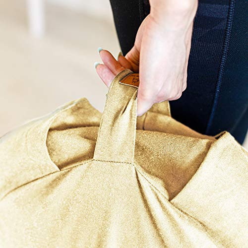 Zabuton Cushion in 10 Color - USA Buckwheat Hulls - Image 3