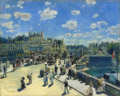 Cuadro de Renoir Puente Nuevo París lienzo decorativo de 60x90cm