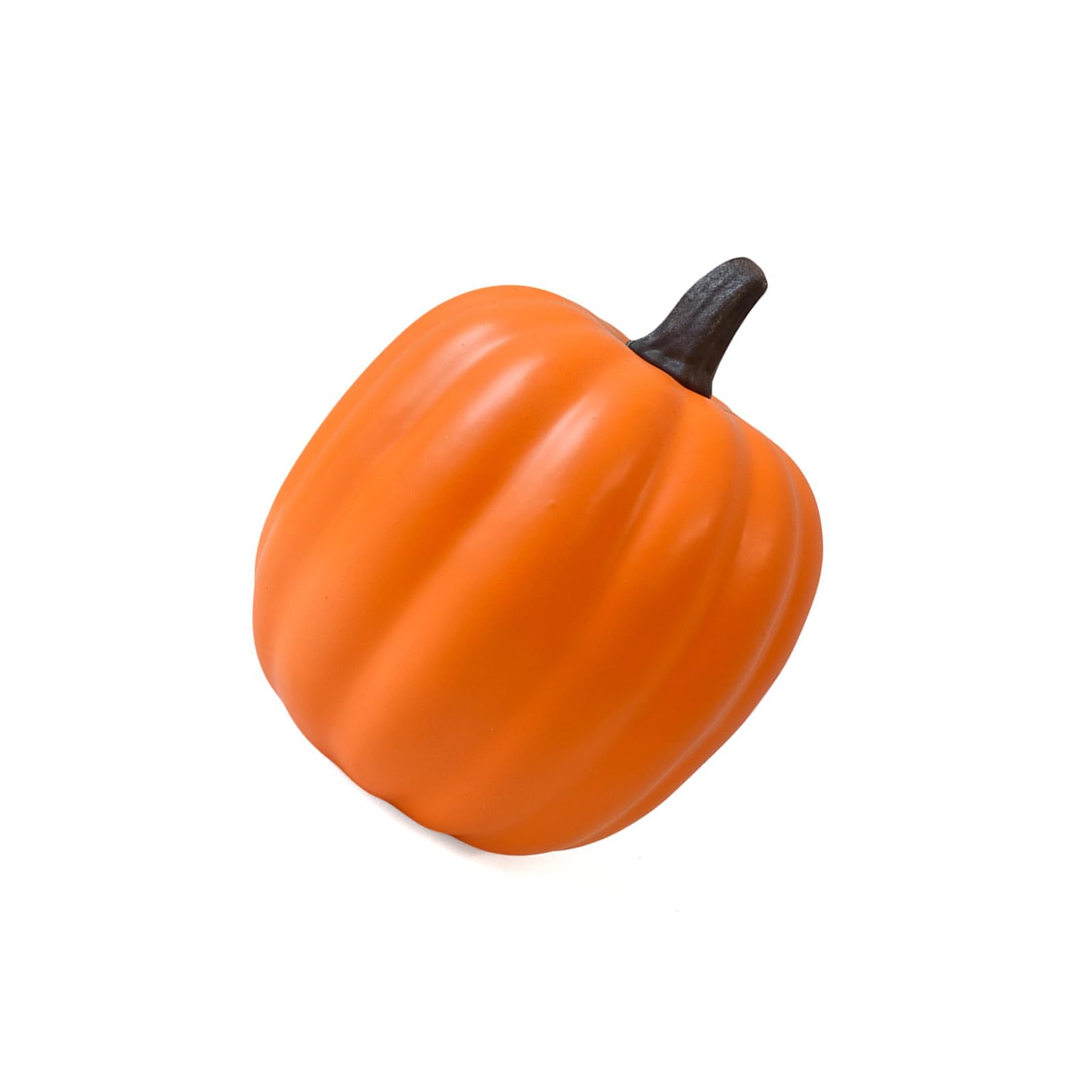 Elnwnnkc Pumpkin Capricious Spume Sculpture Highlighting Mischievous Grin And Soft Illuminated Halloween Decor Hand Cut Spume Decoration