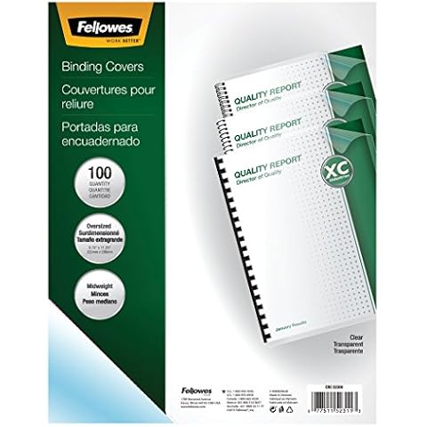Fellowes Oversize PVC Binding Covers Cover