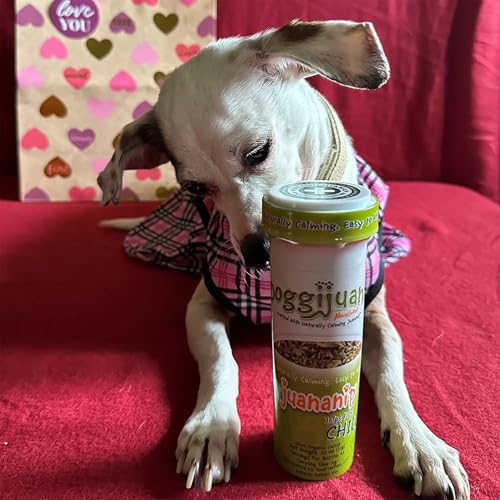Image of Doggijuana Juananip Refill Bottle for Dogs | Natural Calming Catnip | Organic ground calming catnip for dogs; natural aid for anxiety, storms & travel; grown in USA, refill for toys & beds