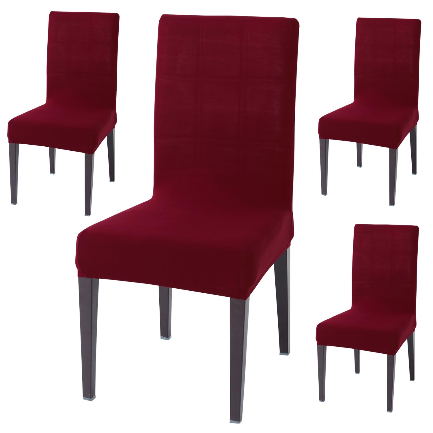 HOKIPO Elastic Chair Cover Set of 4 Stretchable Washable Dining Slipcovers (AR-4281-E4*4), Polyester Blend (B0B45KF8LD) Amazon Price History, Amazon Price Tracker