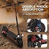 Electric Scooter Adults,1200/1600W Motor, 28/34 MPH Top Speed & 30/40 Miles Range, 48V 18/21AH Big Battery, 10/11 Off-Road Tire Folding E Scooter with Seat, Double Suspension & Braking Systems