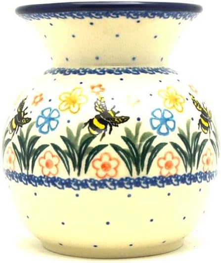 Polish Pottery Bubble Vase - Honey Bee