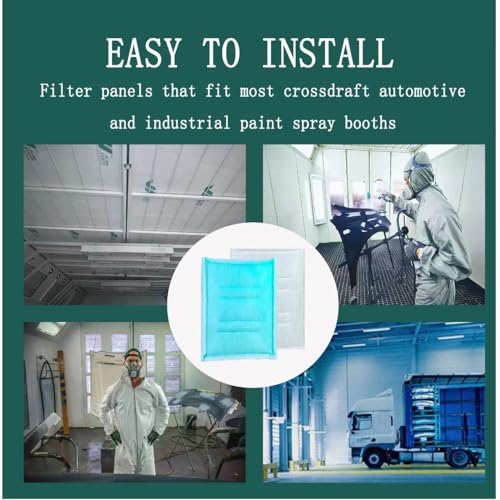 Image of AUC Paint Booth Tacky Intake Filter 20 inch x 48 inch (8 /case),Internal Wire Frame