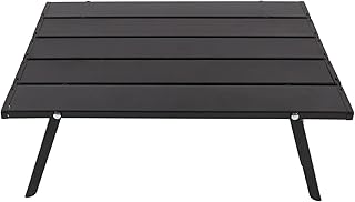 Mesa de praia dobrável de viagem com saco de armazenamento, mesa de acampamento dobrável, mochila de liga de alumínio, mesa portátil de churrasco mesa de centro mesa de piquenique baixa ao chão para piquenique ao ar livre