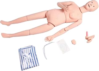 Unisex Nursing Manikin - Training Manikin Patient Care Skills Mannequin - with Interchangeable Genitals for Nursing Medical Training Teaching Medical Supplies