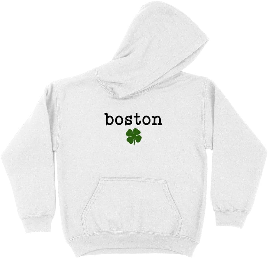 Boston Shamrock Kids Hoodie Sweatshirt Youth