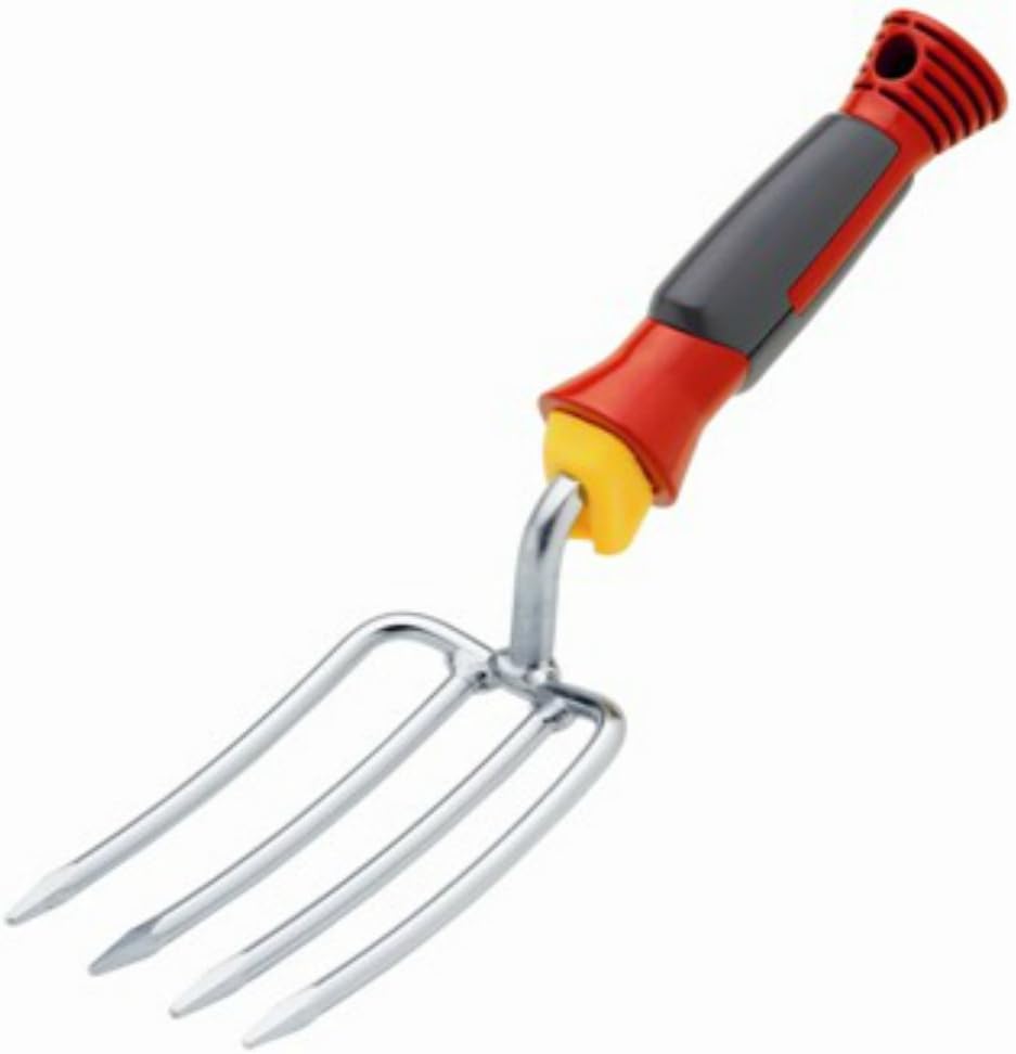WOLF-Garten LU2B Flower Fork Fixed Hand Tool, Red, 39.2x2.96x3 cm