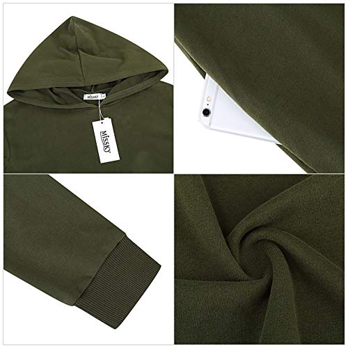 MISSKY Women's Casual, ArmyGreen/Long Sleeve