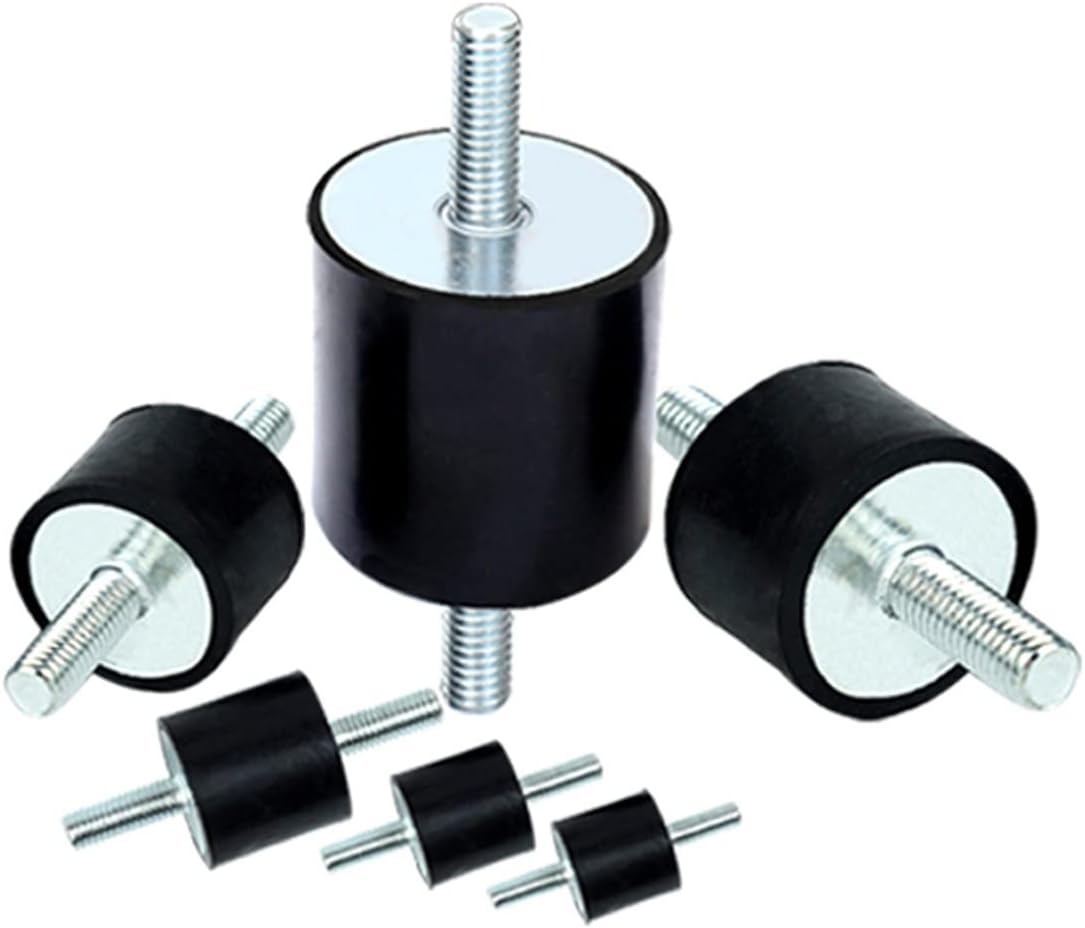 GTPBAO Stud Bushing 1pcs M10 M12 Double Male Thread Isolator Damper Dia 40/50/60/70/75/80mm, Type Anti Vibration Rubber Mount for Car Boat Threaded Isolator (Size : M12x37mm - 75x50mm)