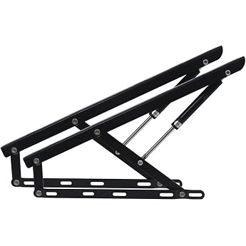 Pneumatic Bed Lift Support 300N Heavy Duty Gas Spring Hydraulic Lift Mechanism 3.5m Riser for Boxes Sofa Storage Space Saving Spring-Loaded Divan Rack DIY Project