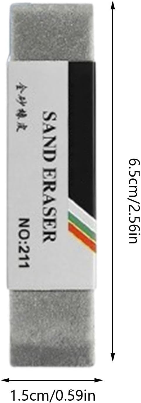 Sand Eraser Set, 3 Pack Precision Art Gum Eraser, Non Abrasive Smudge Proof Cleaning Erasers, Technical Drawing Correction Tool, 2.56x0.59in, for Students Artists Office Exam Preparation