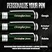 Scriveiner British Racing Green Personalisierter Stift - Atemberaubender Grüner Lack Luxus Tintenroller Mit Chrom-Finish, Schmidt Tinte, Bestes Graviertes Tintenroller Geschenkset, Custom Name Gravur