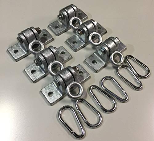 swingsetaccessories.com 2 Hole Ductile Iron Hanger Set (Set of 6)