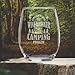 Just Another Wine Drinker with a Camping Problem - Funny Birthday Gift for Camper Lovers - Women or Men - Camping Glamping Gifts for Friends - Desert River House Drinking Glass - Outdoor Hobby - Beach