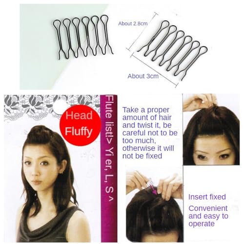 Peine fijador para cabello 4pcs sin presión en cuero cabelludo miniatura 2