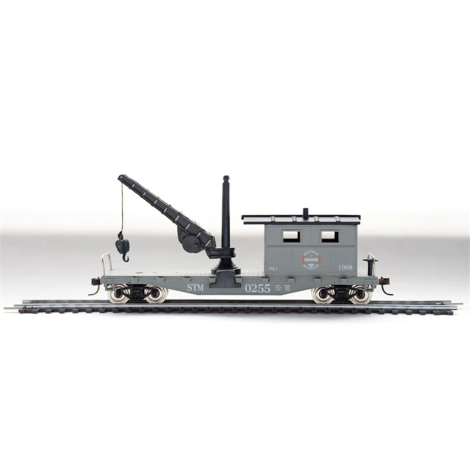 FRTmvg HO Échelle Grue Transporter Modèle 1/87 Kit de Montage Plastique Très Détaillé pour Modélisme Train Diorama Véhicule Industriel pour Bricolage Paysage Bâtiment Collector Hobby Cadeau pour