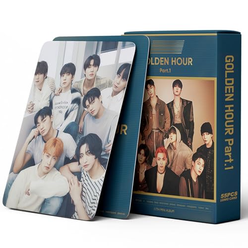 Driflo ATEEZ Photocards, ATEEZ Album, Kpop Card, Wooyoung Photocards Greeting Ca-rd, Kpop Car-d Postcard, 55 Pcs, Birthday Gift Car-ds for Fans