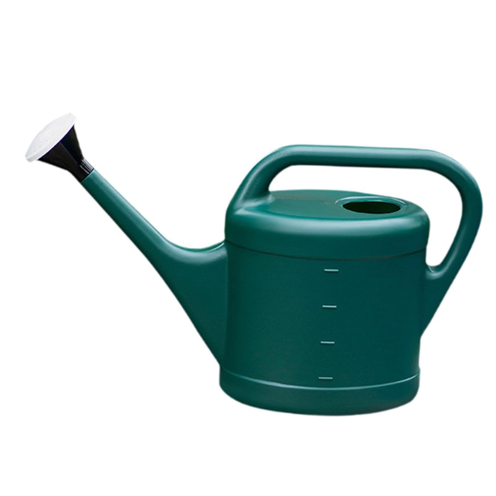 TWISAXC Watering Pot Gardening Tool Jar Long Spout Comfortable Handle Lightweight Sturdy Leakproof Indoor Outdoor Plants Vegetable Flowers Plant Watering Bottle Leakproof, Green, 10L