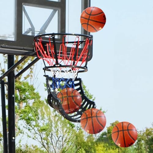 CFDZCP Basketball Shooting Machine Basketball Return System, 360° Rotatable Basketball Shot Returner Chute for Hoop, Suspended Shooting Machine for Training