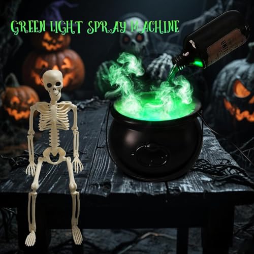 Cauldron-Halloween-Decor-Indoor-Halloween-Cauldron-Decorations-with-Magic-Floating-Potion-Bottles-Diffuser-Black-Plastic-Witches-Cauldron-Bowl-Hocus-Pocus-Decor-for-Home-Table-Mantel-Kitchen-Room
