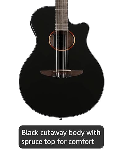 Amazon.com: Yamaha NTX1 BL Cutaway Acoustic-Electric Nylon-String
