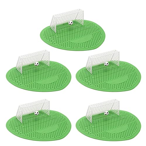 Urinal Screen Anti Odor Football Male Toilet Cleaner Splash Guards Soccer Goal Filter Mats Green 5PCS urinal screen urinal mats urinal sieve football male toilet cleaner Soccer Goal Filter Mat