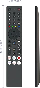 Replacement Voice Remote Control Fit For TCL 75P6K-UK 75 4K Ultra HD, TV