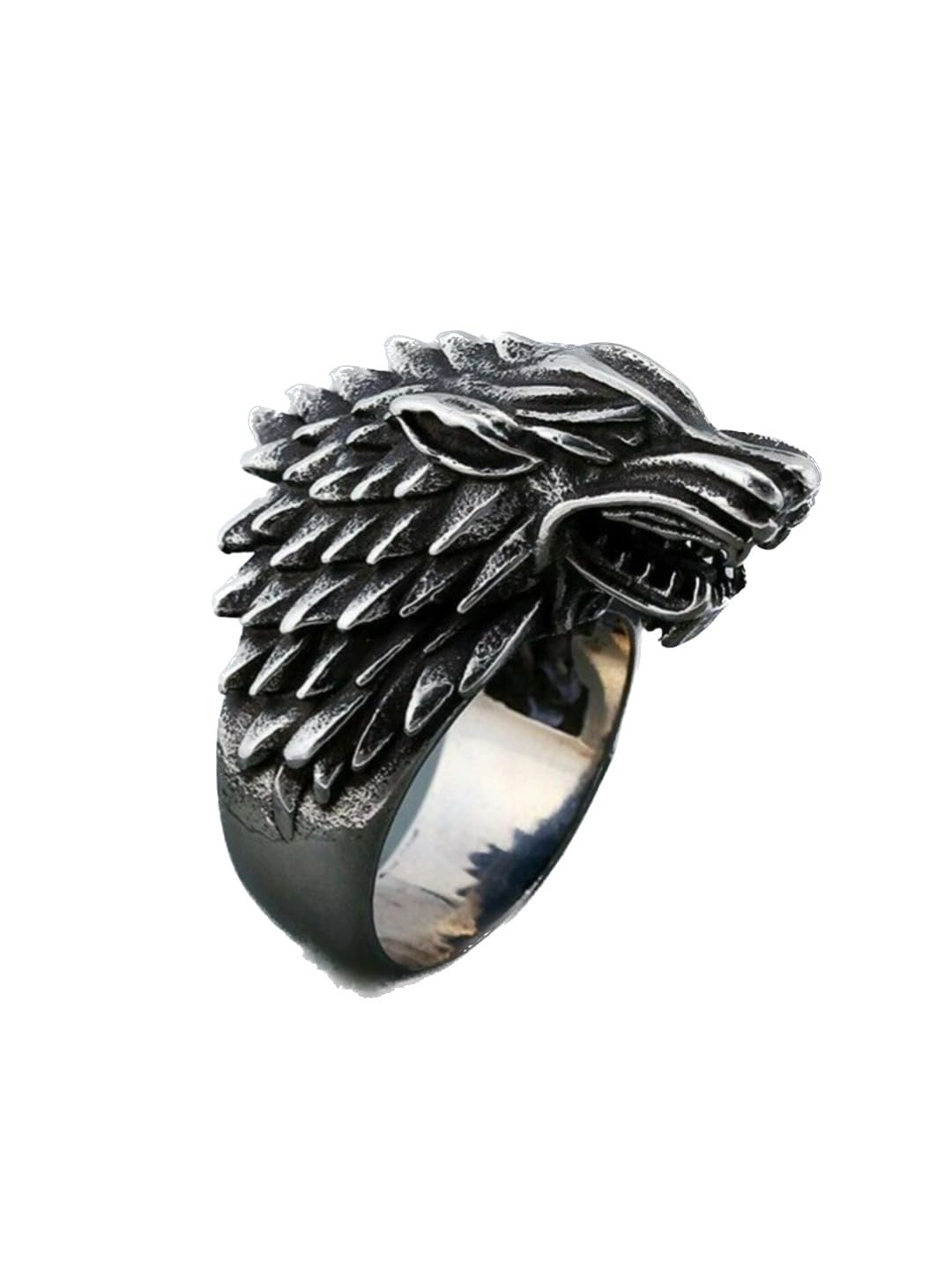 EL REGALO Men German Silver Game Of Thrones Finger Ring (B0CDLQQ3B6) Amazon Price History, Amazon Price Tracker
