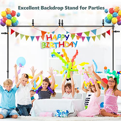 Aureday Backdrop Stand, 7X10Ft Adjustable Photo Backdrop Stand Kit With 4 Crossbars, 6 Background Clamps, 2 Sandbags, And Carrying Bag For Parties/Wedding/Photography/Festival Decoration #TOP5