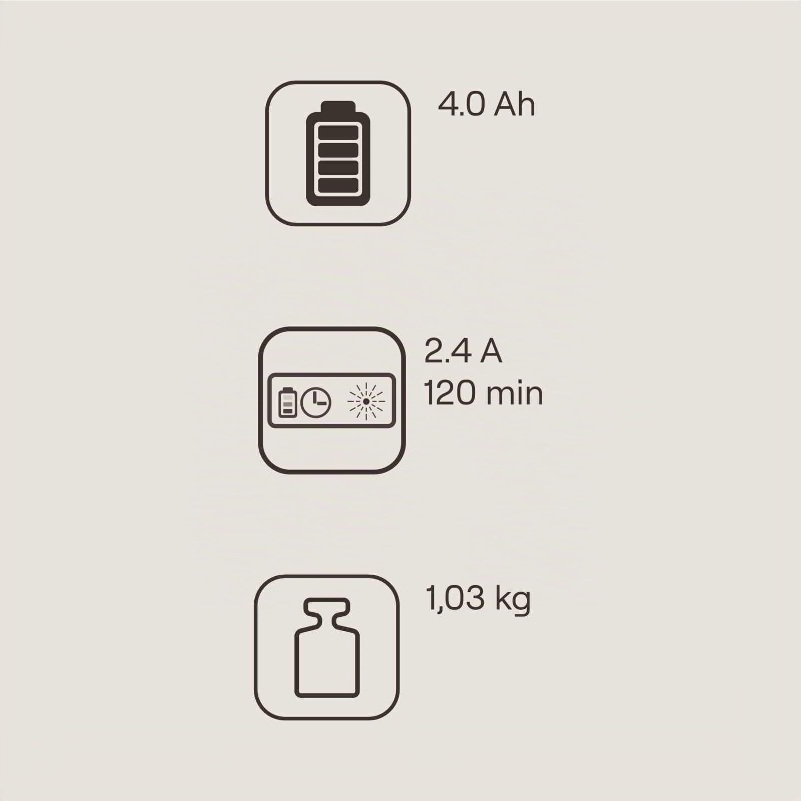 Gomag Starterkit 20V GO-SK4.0 | 4Ah Akku & 2,4A Ladegerät | passend für alle Gomag 20V Produkte | Lithium-Ionen-Akku | Ladezeit 4Ah 120min | mit LED-Anzeige