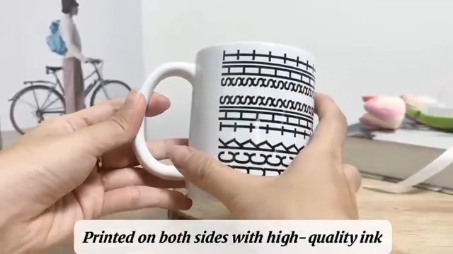 Tazza Da Caffè Con Messaggio Nascosto, Bicchieri Adatti Al Microonde Design Ergonomico Dellimpugnatura E Robusta Tazza In Ceramica Per Acqua Latte Te Vita In Appartamento Campeggio H