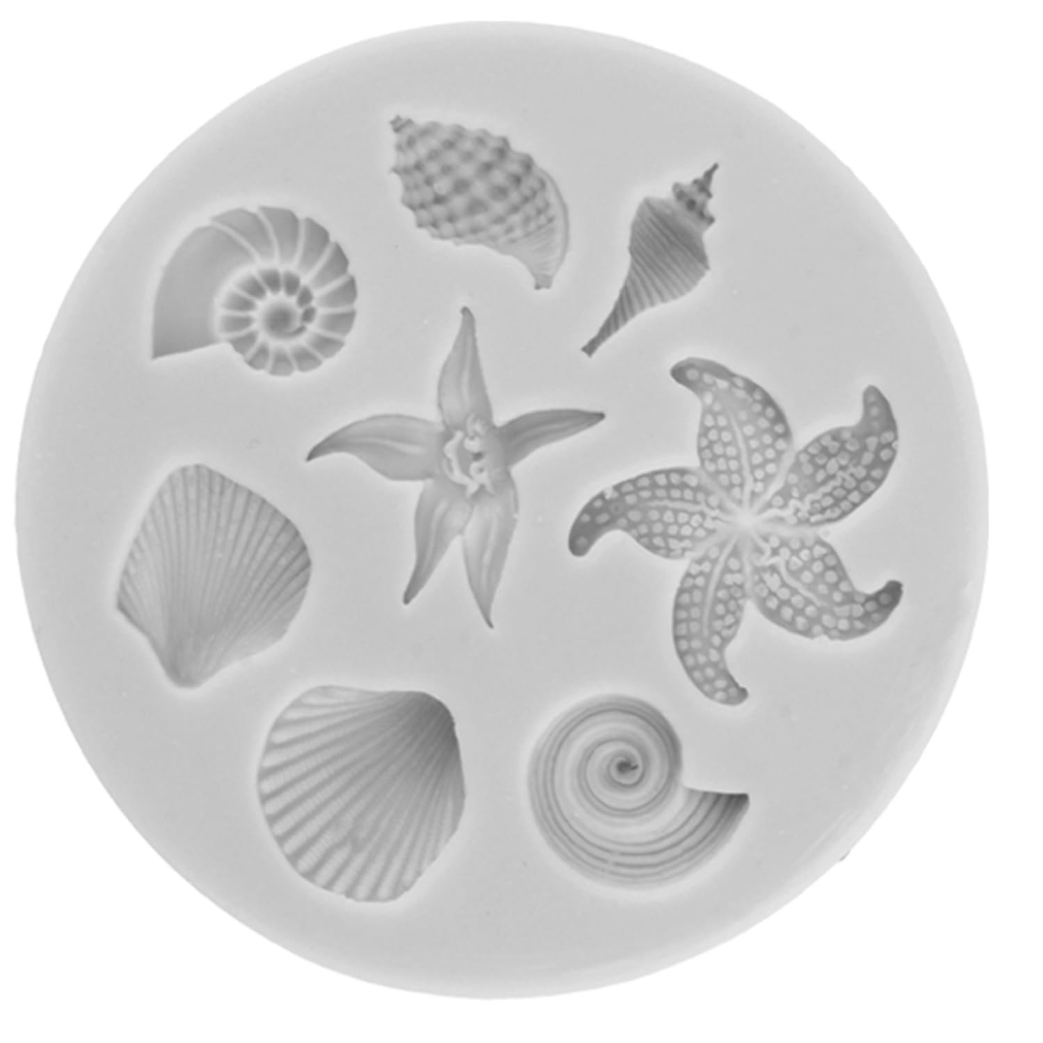 MINFEIDMS Moule Silicone Thème Marin – Coquillages, Étoiles De Mer, Algues & Corail Pour Fondant, Chocolat, Cupcakes & Décoration Gâteau