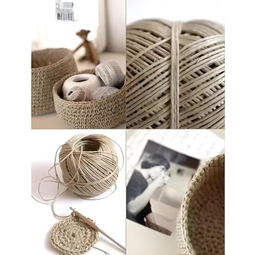 KIT C/3 Un. Fio Cordão Barbante Rami 2mm Rolo 200g Sisal Aprox 180mts Para Artesanatos Convite Amarr