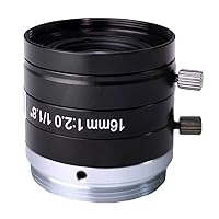 マシンビジョン 固定焦点レンズ 産業用カメラ C-マウント 1/1.8インチ 5MP 4mm 6mm 8mm 12mm 16mm 25mm 35mm 50mm 75mm FAレンズ(16mm)
