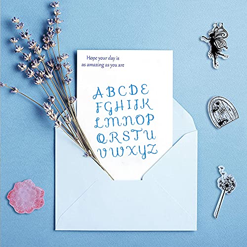 Alphabets Letters Numbers Clear Stamps For Card Making Decoration Diy Scrapbooking, Creative Font For Letter, Envelope Crafting Decoration #TOP3