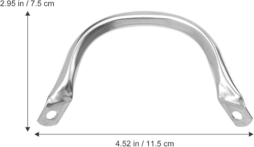 Miniatura 7 de DOITOOL Reemplazo de asas de olla de acero inoxidable Orejas de olla de metal, olla a presión, olla de vapor, olla de salsa, mango lateral corto