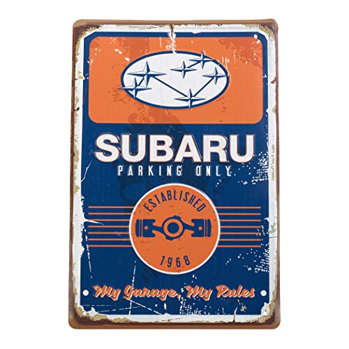 SUBARU Genuine Logo Vintage Garage Sign Impreza Legacy WRX Sti Outback Forester Ascent Crosstrek BRZ Rally