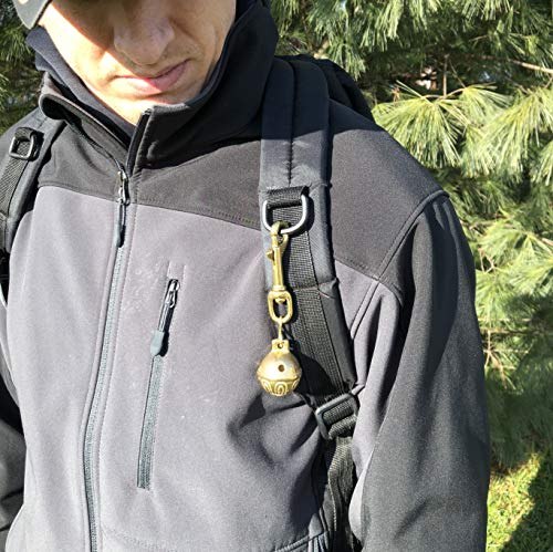 Bear Bell For Hiking, Brass Sleigh Bells On Leather Strap, Horse Rhythm, Dog Pet Training, Trail Bell, Keychains, Amish Made In Usa #TOP1