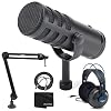 SAMSON Q9U XLR/USB Dynamic Broadcast Microphone + More