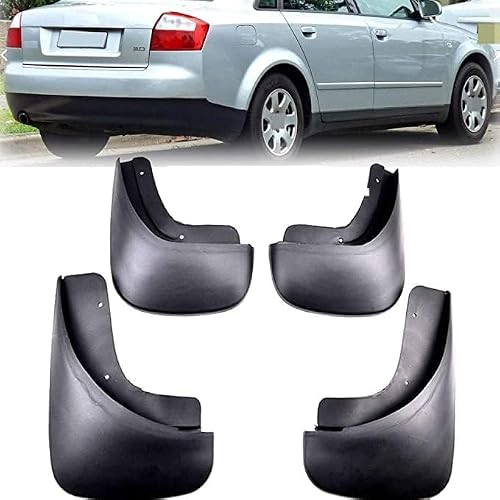 RSCBB 4 Pcs Car Mud Flaps Splash Guards for Audi A4 B6 2002-2005, Easy Installation Mudguards Front Rear Mud Flaps Splashproof Waterproof Car Accessories