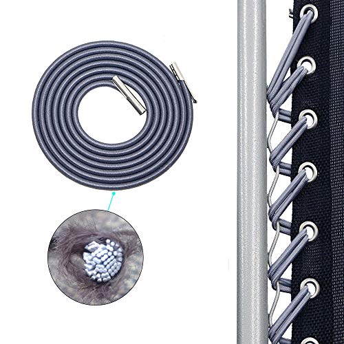 Carkio Zero Gravity Chair Replacement Cords,Gray Universal Replacement Tie Rope Laces Cords Compatible With Lounge Chair, Bungee Chair (8 Cords) #TOP2