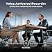 72GB Voice Activated Recorder - Tallkcoder Recording Device with AI-Intelligent Noise Reduction for Lectures Meetings, Dictaphone Digital Voice Recorder, Audio Recorder for Interviews, Class, MP3