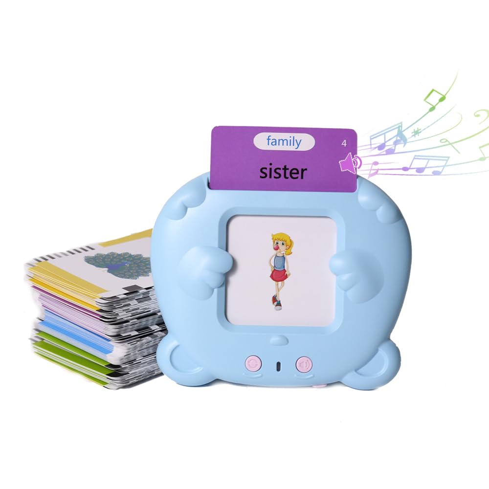 Talking Flash Cards for Kids | Interactive Learning Toy for Toddlers | 224 Double-Sided Cards | Educational Preschool Gift | Speech Development | Montessori Toy for Ages 26